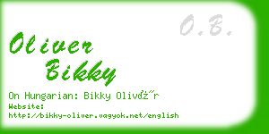 oliver bikky business card